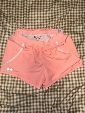 Under Armour Coral Pink Women's Athletic Running Shorts